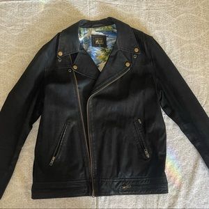 OBEY Suede Motorcycle Jacket